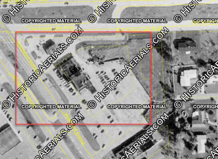 Teds Drive-In (Teds Trailer) - 1973 Aerial Photo